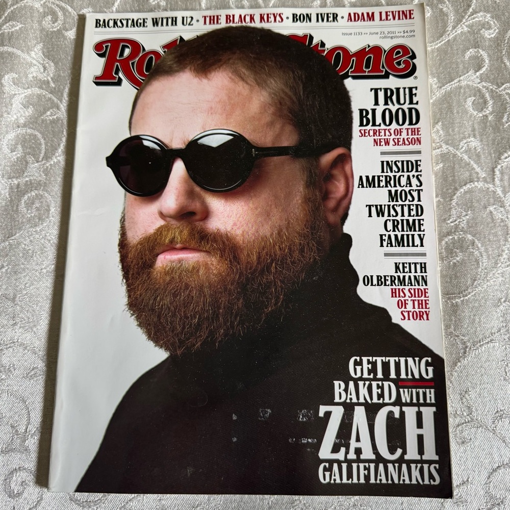 Rolling Stone Magazine Issue 1133 June 23, 2011 Zack Galifianakis